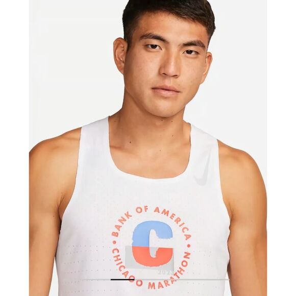 Nike Men XL Chicago Marathon 2023 AeroSwift Running Singlet Tank Top NEW - Picture 4 of 13